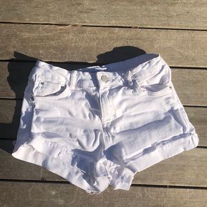 White Booty Shorts